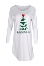Louis & Louisa Nachthemd Big Shirt Winterwunderland allover bedruckt mit Tannenbaum