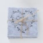 Preview: Boltze Filzuntersetzer Garni grau mit Spruch Grüß Gott 10x10cm 6 Stück im Set Glasuntersetzer Landhaus