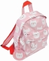 Preview: Kinderrucksack Rosa Katze mit passenden Trinkbecher