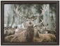 Preview: Mars & More Knietablett Lapdesk mit Winter Hirsch 43x33x7 cm