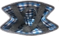 Preview: Witzgall Filztasche dunkelgrau Blaumix 38cm x 20cm  mit Stoffzug Einkaufstasche Filztasche