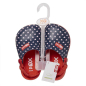Preview: Kinder Gartenclogs Mädchen Herzchen Blau Rot Hausschuhe Badeschuhe