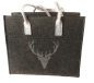 Preview: Filztasche Viviana dunkelgrau 30x27x18 cm mit Henkel
