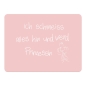 Preview: Mea Livining Tischset "Ich schmeiss alles hin und werd Prinzessin" 2 Stück