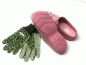 Preview: Angro Damen Gartenclogs Rosa Multi Color mit grünen Gartenhandschuhe 2 teiliges Set