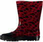 Preview: Angro Kinder Regenstiefel Gummistiefel mit Gesicht Marienkäfer Kurzschaft Höhe ca. 15 cm