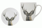 Preview: Mars & More Frühstücksgeschirr Becher Rotwild 400cc und Desserteller Ø 19cm 2 teilig Frühstücksset