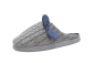 Preview: Damen Strickpantoffel grau