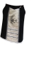 Preview: Leinenrock Arosa 70 cm lang Natur/Schwarz A-Linie