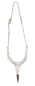 Preview: Trachtenkette Strasssteincollier mit 1 Hornspitze