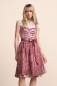 Preview: Krüger Madl Dirndl Serenai rose  Rocklänge 60 cm mit Spitzenschürze