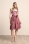 Preview: Krüger Madl Dirndl Serenai rose  Rocklänge 60 cm mit Spitzenschürze