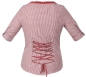 Preview: Marjo Trachtenbluse Feli-Brenda rot kariert