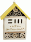 Preview: Gilde Handwerk Holz Insektenhotel Wellness Natur gelbes Dach 24,5 cm x 20cm x 8 cm