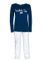 Preview: Louis & Louisa Kinder Pyjama Himmlische Zeiten blau(92/98)