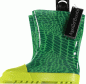 Preview: Angro Kinder Regenstiefel Gummistiefel mit Gesicht grün Schlange Kurzschaft Höhe ca. 15 cm