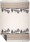 Preview: Mars & More Plaid Wald grau natur 150cm x 200 cm Wolldecke Kuscheldecke Sofadecke