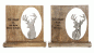 Preview: Gilde Holzrahmen mit Botschaft Heimat 2 er Set 22,5 x 22,5 x 5cm