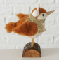 Preview: Boltze Figur Hermann Vögel Wolle 3 fach sortiert Orange, Braun Hellbraun Höhe 13,5 cm Deko