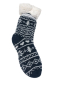 Preview: Taubert Kuschelsocken 2er Set Running Deer Herz Sterne rot und blau mit ABS Sohle Stoppersocken