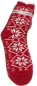 Preview: Taubert Kuschelsocken 2er Set Stockholm jeansblau und rot Doppelpack One Size Microfaser