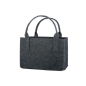 Preview: Gilde Handwerk Filztasche Hirsch Dunkelgrau 40X26X20 cm  Einkaufstasche Shoppertasche Henkeltasche