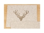 Preview: Boltze Home Collection Tischset Tjark 4er Set 45x35cm Filz beige Hirschkopf