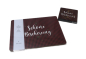 Preview: Boltze Tischset 4 er Set 30x40cm mit Spruch Schöne Bescherung mit Korkunterseite Platzsets rot mit Servietten abschwaschbar MDF
