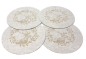 Preview: Boltze Platzset Egon Beige 4er Set Filz mit Hirschmotiv