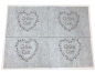 Preview: Boltze Platzsets Tischsets Filz  grau 4er Set 45cm x 35cm Essunterlage mit Spruch Grüß Gott im Herz