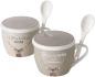 Preview: Boltze Homre Jumbobecher Wild mit Spruch 2er Set 600 ml 6 teilig
