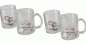 Preview: Boltze Home Collection Becher Frosty 4er Set mit Schneemannmotive Glühweinbecher Trinkbecher