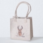 Preview: Boltze Filztasche Shopper Rudolf beige 42 cm  x 20 cm Trachtentasche mit Henkel Hirschmotiv Landhaustasche