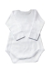 Preview: P.Eisenherz Baby Body mit Stickerei Lausbua weiß