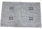 Preview: Boltze Tischsets  Platzsets Filz Herzchen 4er Set Essunterlage beige hellgrau oder dunkelgrau 40cm x 30 cm