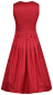Preview: MarJo Dirndl Dietach chilli 65cm Rocklänge mit Spitzenschürze und Gürtel mit Metallschließe