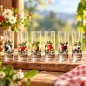 Preview: Kisslinger Schnapsgläser mit Früchten – 6er Set aus Österreich