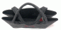 Preview: Witzgall Filztasche dunkelgrau Hirsch Berge silber bestickt 29 cm x 15 cm  Henkeltasche Filztasche