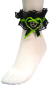 Preview: Loverli Fußschmuckband schwarz grün mit Brezel Handarbeit - Kopie