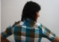 Preview: Karierte modische 1/2 Arm Bluse Simmy Aqua