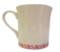 Preview: Kaffeetasse Kaffeebecher beige mit rotem  Herz 0,35 L - Kopie