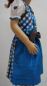 Preview: Zauberhaftes blau kariertes Kinderdirndl mit Schürze und Bluse
