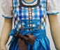 Preview: Zauberhaftes blau kariertes Kinderdirndl mit Schürze und Bluse