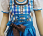 Preview: Zauberhaftes blau kariertes Kinderdirndl mit Schürze und Bluse - Kopie