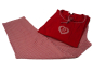 Preview: Taubert Romantischer Pyjama mit Vichy Karo Hose Weiss Rot