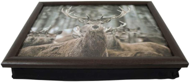 Mars & More Knietablett Lapdesk mit Winter Hirsch 43x33x7 cm