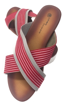 Preview: Linea Scarpa Damen Pantolette Limone rot