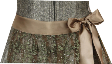 Marjo Mididirndl Merching schilf Spitzenschürze 65 cm Rocklänge