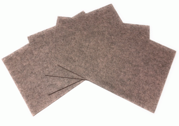 Gilde Handwerk Platzsets  beige Filz 45 cm x 30 cm Tischsets Eßunterlage