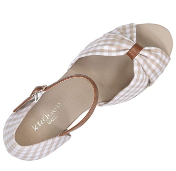 Wedges Duchess Keilabsatz Sandalette beige